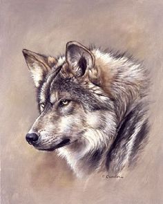 236x295 Free Acrylic Painting Lessons Pet Portraits Wolf Painting - Wolf Head Painting