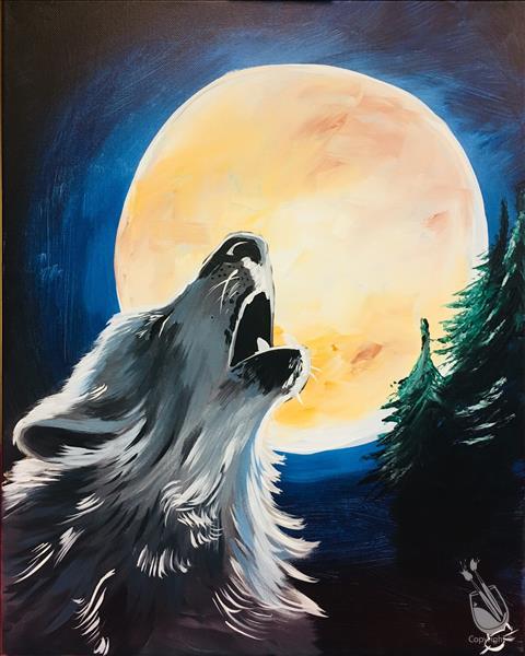 480x600 Heritage Of The Wolf - Wolf Moon Painting