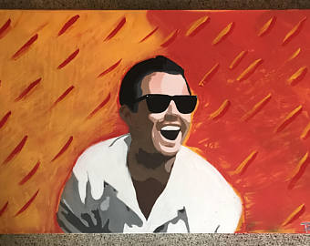 340x270 Mia Wallace Pulp Fiction Pop Art Acrylic Painting - Wolf Of Wall Street Painting