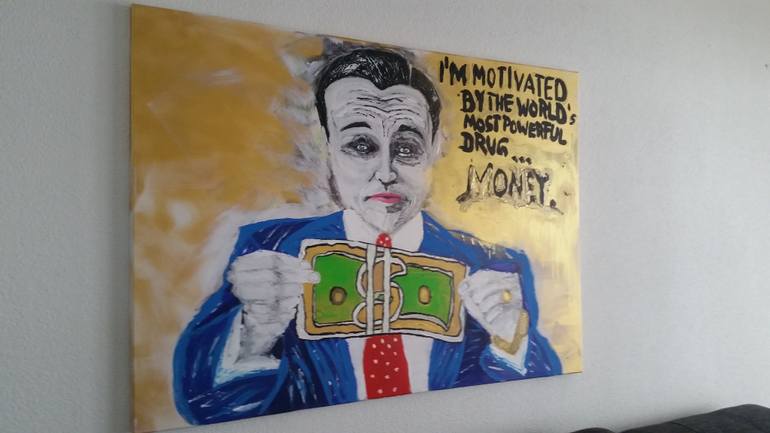 770x433 Saatchi Art Wolf Of Wall Street Painting By Markus - Wolf Of Wall Street Painting