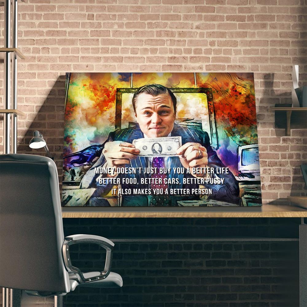 1000x1000 Wolf Of Wall Street Tablomag - Wolf Of Wall Street Painting