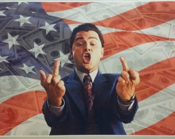 340x270 Wolf Of Wall Street Etsy - Wolf Of Wall Street Painting