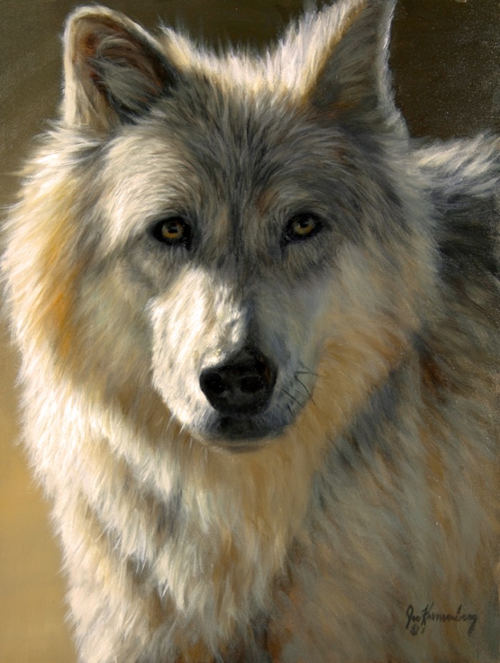 700x928 Ten Steps To Painting A Wolf In Oil Joe Kronenberg - Wolf Oil Painting