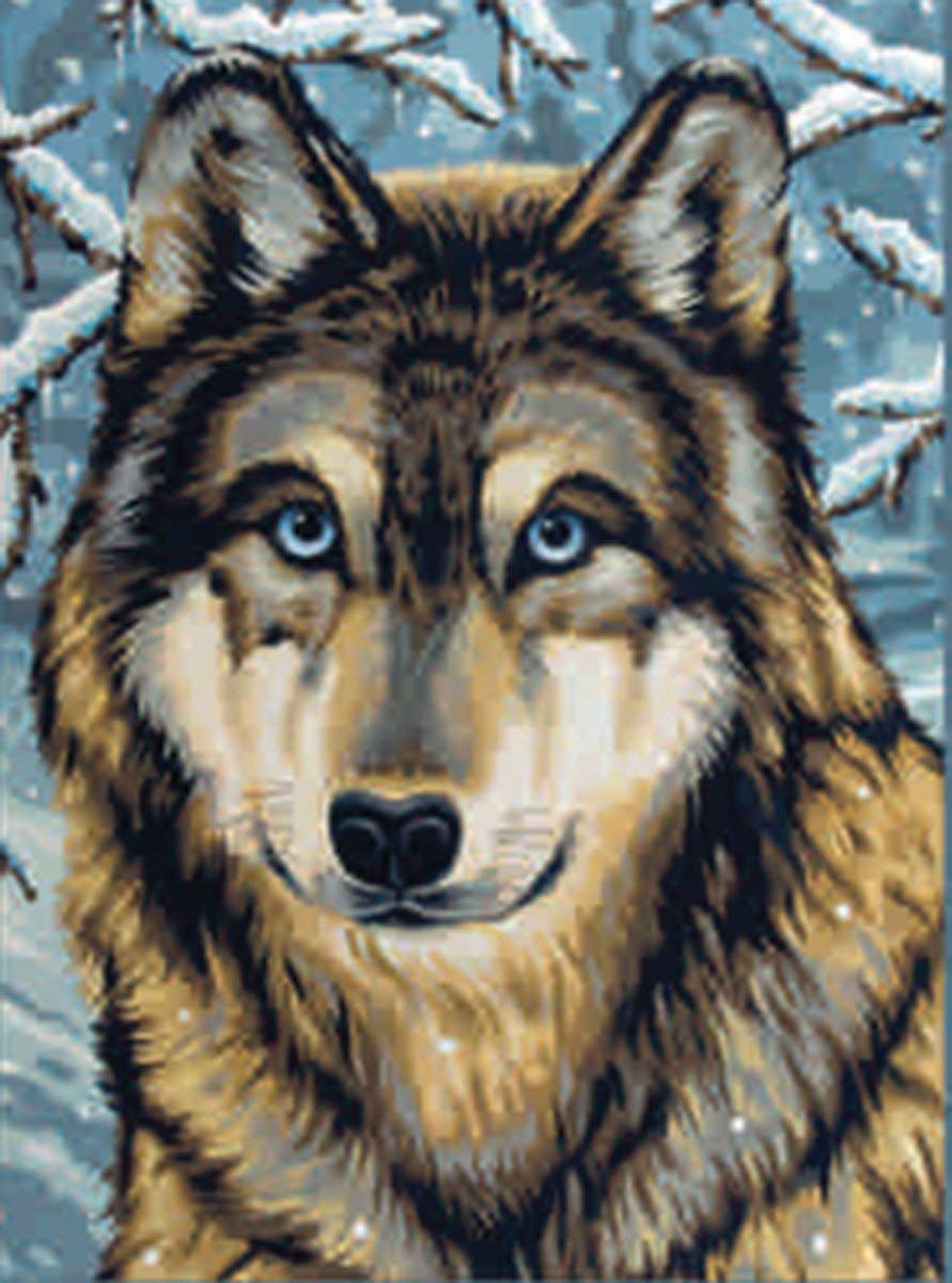 891x1200 Reeves Medium Painting By Numbers - Wolf Painting
