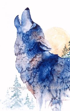 236x375 37 Awesome Wolf Painting Watercolor Images Wolf Drawings - Wolf Painting Watercolor