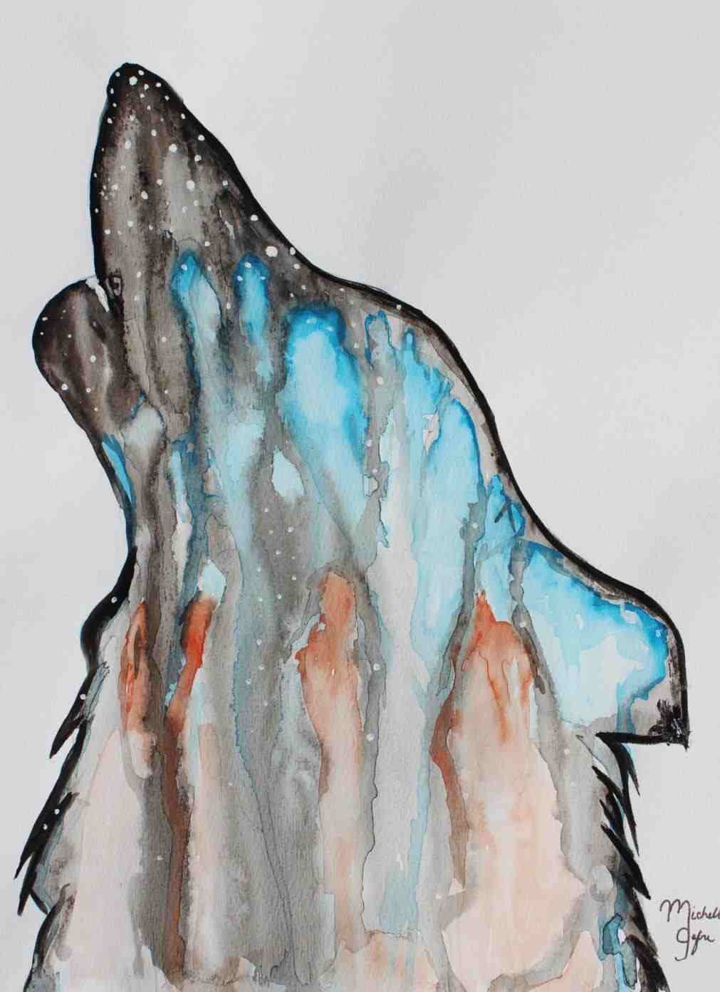 1011x1393 Printing Rhkisspngcom Gray Wolf Painting Watercolor Wolf - Wolf Painting Watercolor