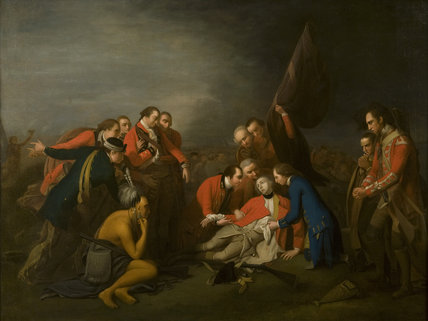428x321 Death Of Wolfe By George Roth Jr, 1784. Painting - Wolfe Painting