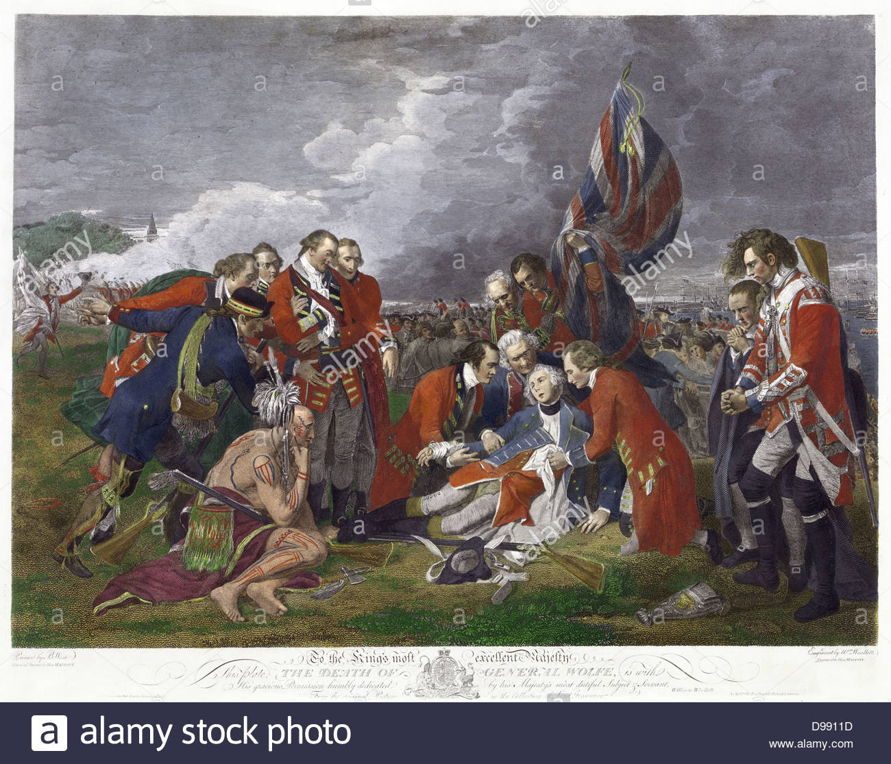 1300x1114 Death Of General Wolfe' After Painting By Benjamin West. James - Wolfe Painting