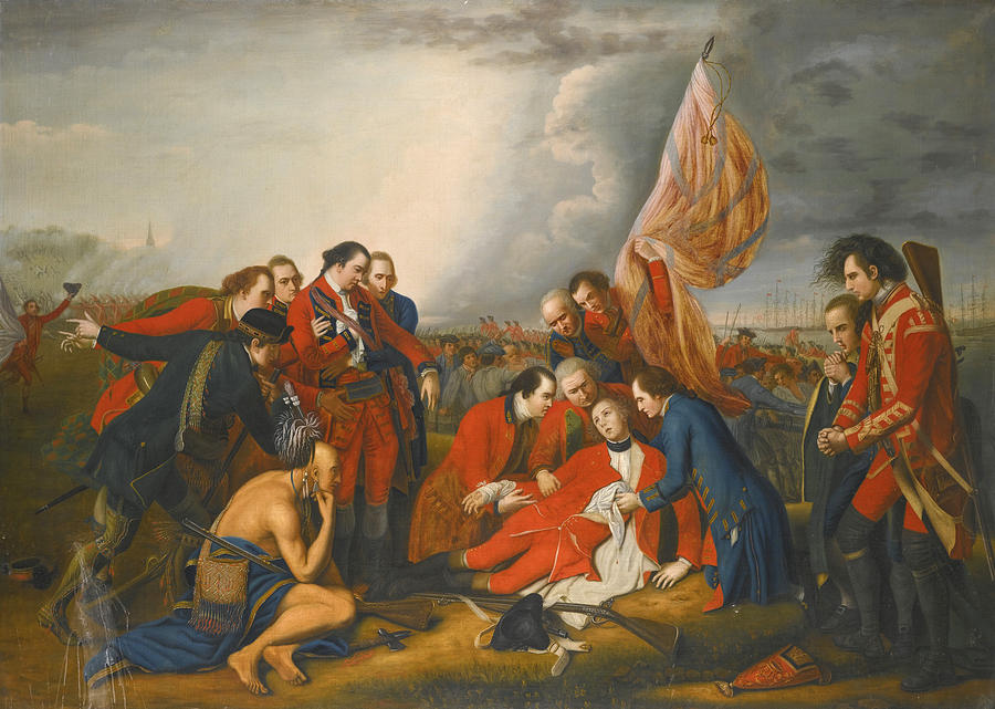 900x641 The Death Of General Wolfe Painting By Studio Of Benjamin West - Wolfe Painting
