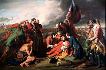 350x233 The Death Of General Wolfe - Wolfe Painting