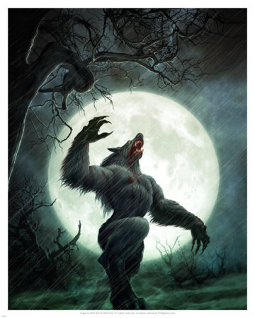 360x450 The Werewolf Art Gallery - Wolfman Painting