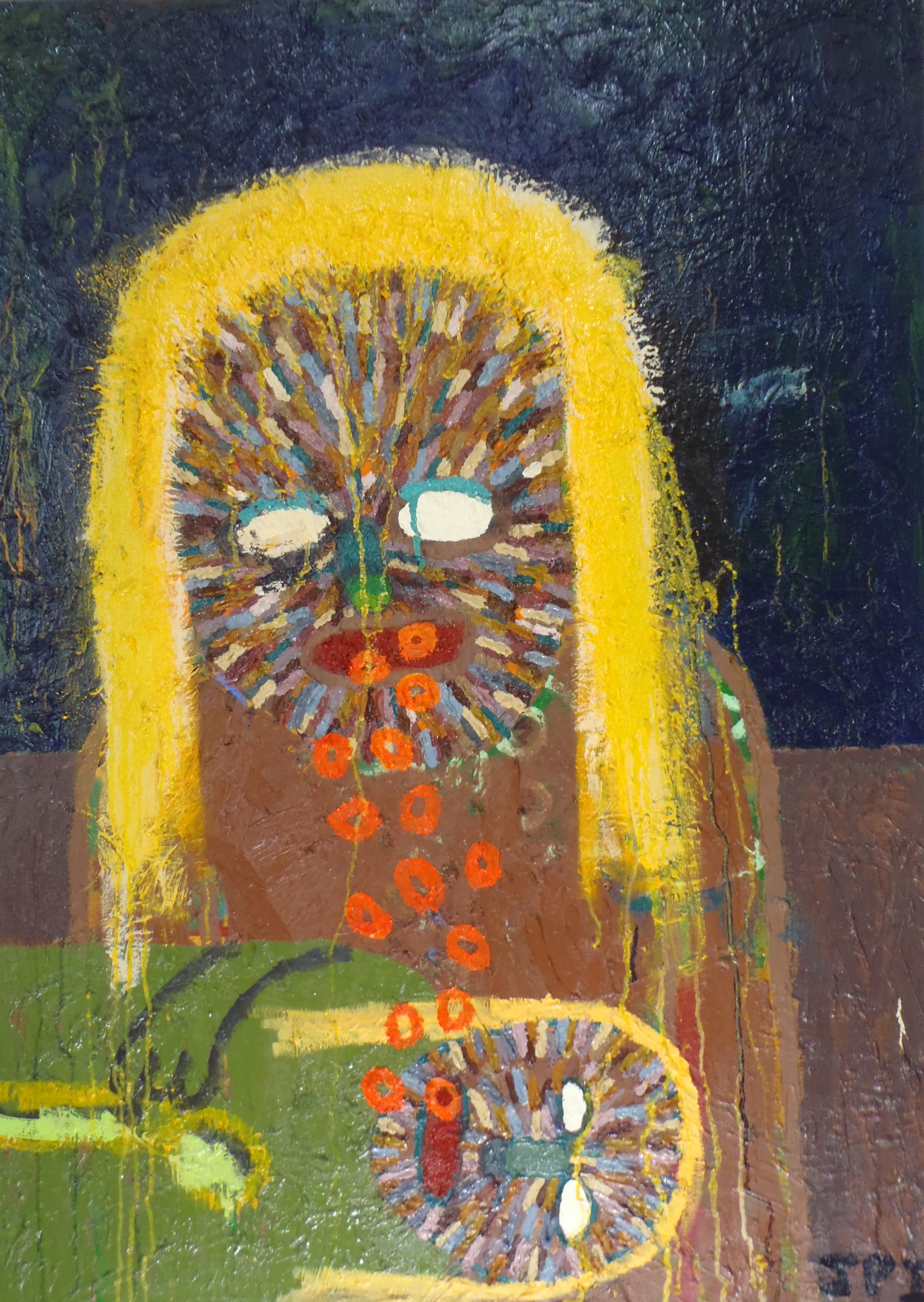 2123x2991 Wolfman Feeding His Young Justin Davenne - Wolfman Painting