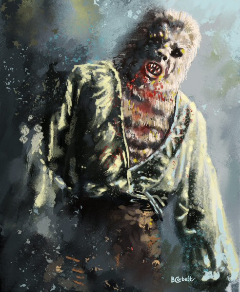 492x600 Wolfman By Billcorbett - Wolfman Painting
