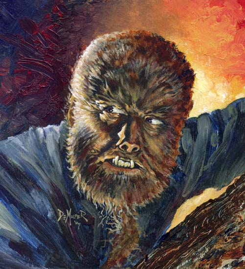 501x550 Wolfman By Kimdemulder - Wolfman Painting