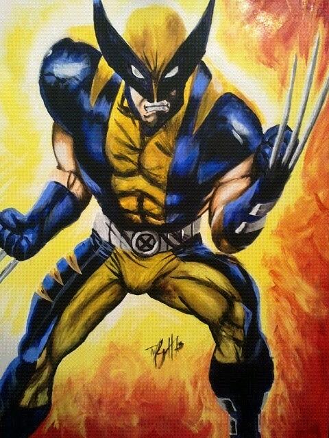 480x640 Wolverine Painting By Kipani Joi Hoskins - Wolverine Painting