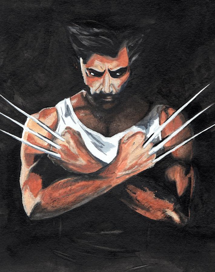 710x900 Wolverine Painting By Pet Serrano - Wolverine Painting