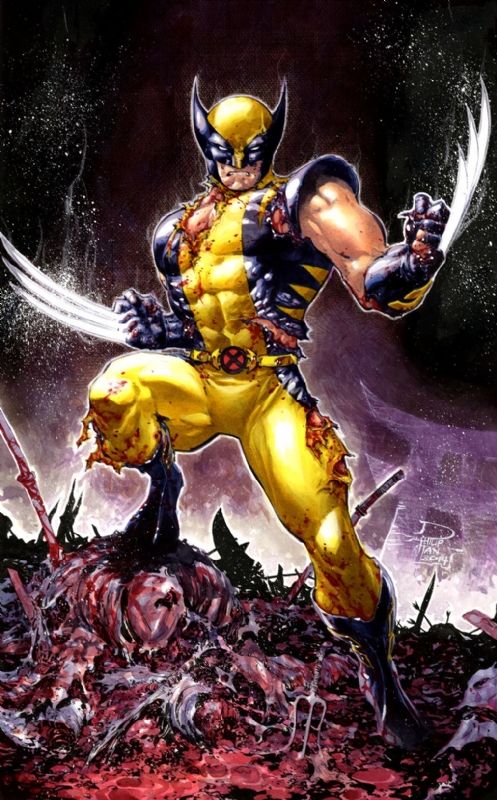 497x800 Wolverine Painting By Philip Tan Comic Art Marvel Comics - Wolverine Painting