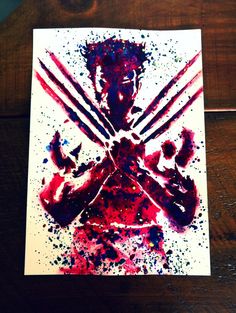 236x313 Minimalist Wolverine Painting I Did With Acrylic Paint. - Wolverine Painting