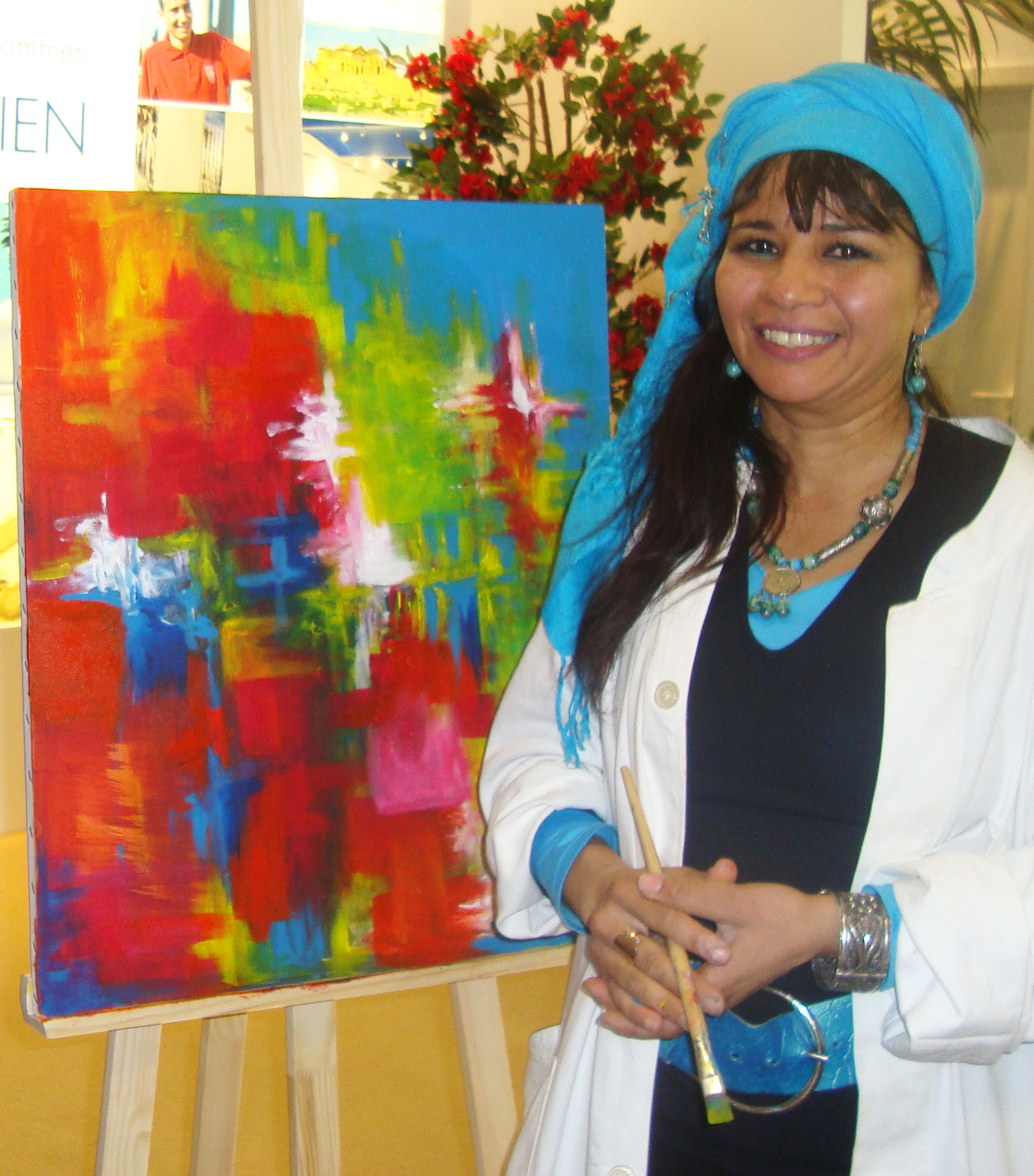 1652x1880 Tozart Raoudha Bribech, Tunisian Woman Artist - Woman Artist Painting