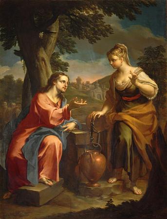 343x450 Christ And The Samaritan Woman - Woman At The Well Painting