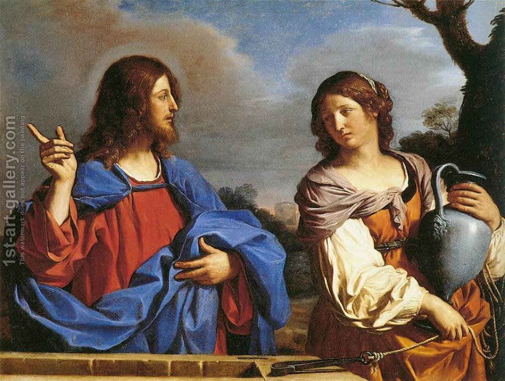 1000x754 Jesus And The Samaritan Woman - Woman At The Well Painting