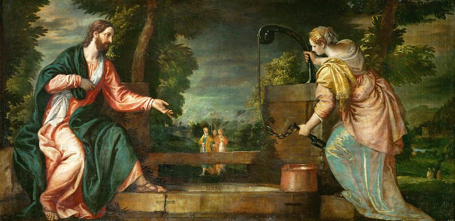 900x438 Christ And The Samaritan Woman At The Well Painting By Paolo Veronese - Woman At The Well Painting