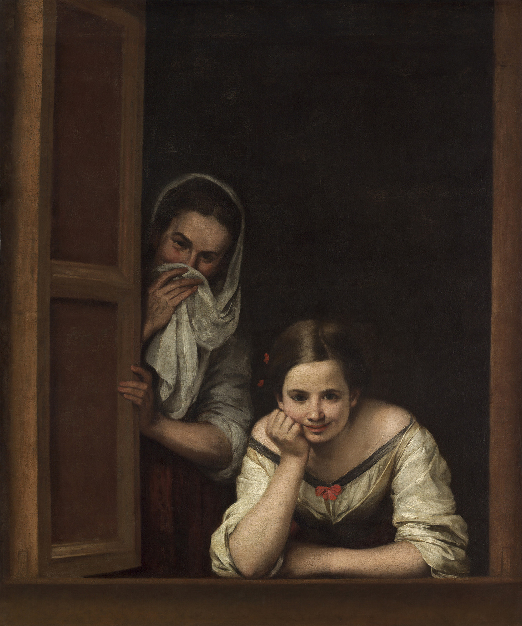1668x2000 Two Women - Woman At The Window Painting