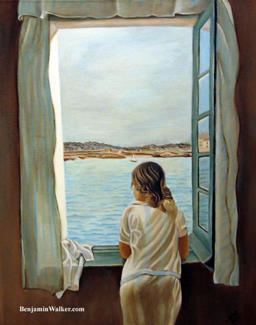 513x650 Daily Art Of The Day, Monday March 10, 2008 Figure In The Window - Woman At The Window Painting