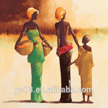 350x350 Canvas African Women Sex Images Fabric Painting Wall Art On Canvas - Woman Canvas Painting