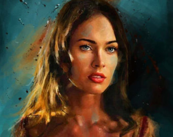 340x270 Personalized Custom Portrait Painting Art From Photo By - Woman Face Oil Painting
