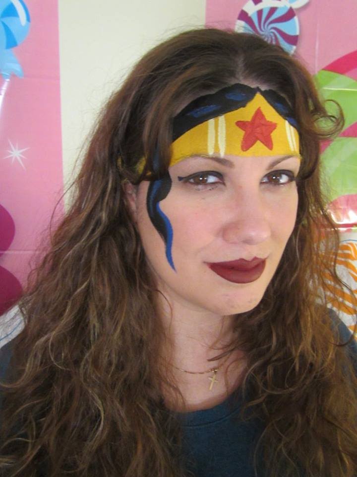 720x960 Wonder Woman Facepainting! - Woman Face Painting