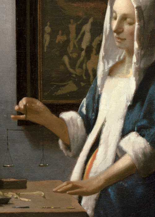 Woman Holding A Balance Painting at Explore