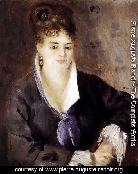 475x600 Pierre Auguste Renoir - Woman In Black Painting