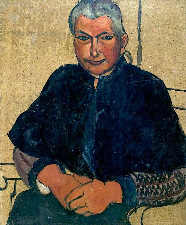 780x944 Woman In Black Painting Christopher Wood Oil Paintings - Woman In Black Painting