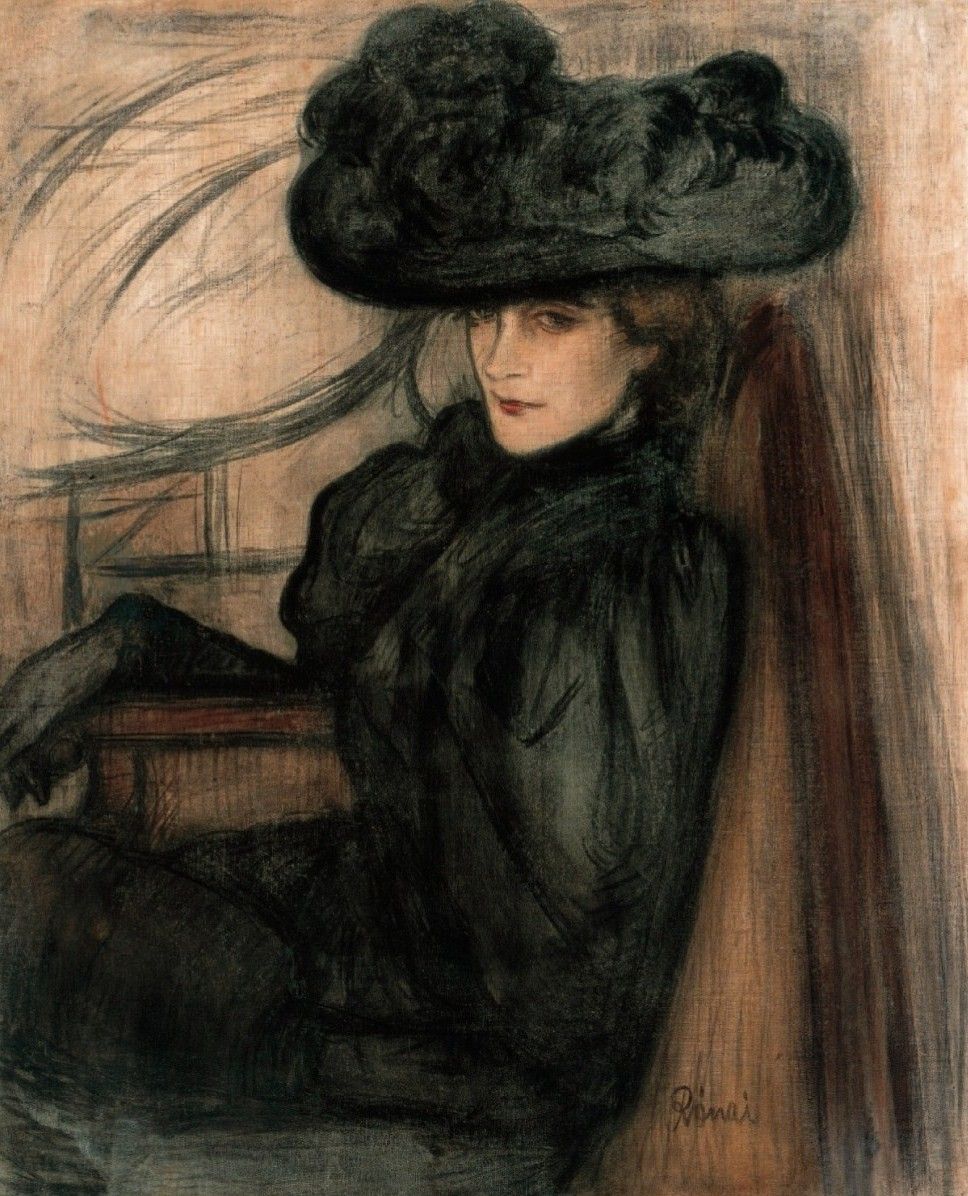 968x1196 Women In Painting By Jozsef Rippl Ronai (1861 1927) ~ Blog - Woman In Black Painting