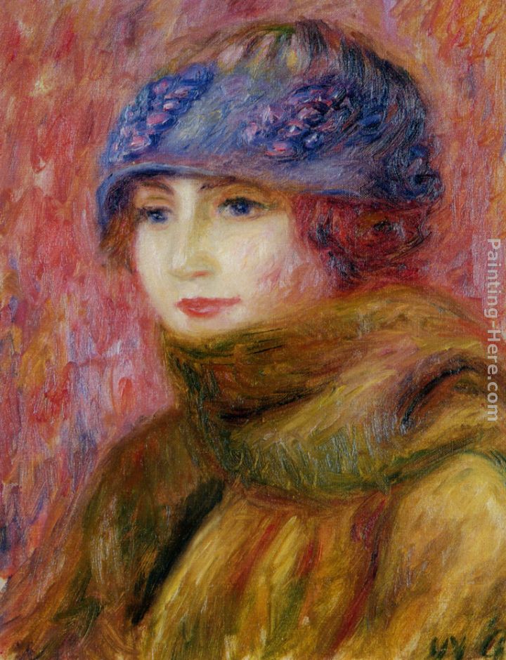 720x940 William Glackens Woman In Blue Hat Painting Anysize 50% Off - Woman In Blue Painting