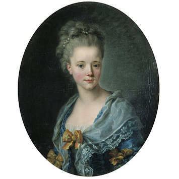 355x355 A Lady In A Blue Dress (Oil Painting) Vampa Search The Collections - Woman In Blue Painting