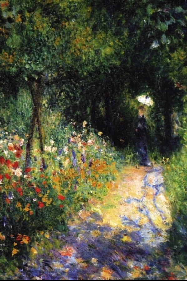 600x900 Woman - Woman In Garden Painting