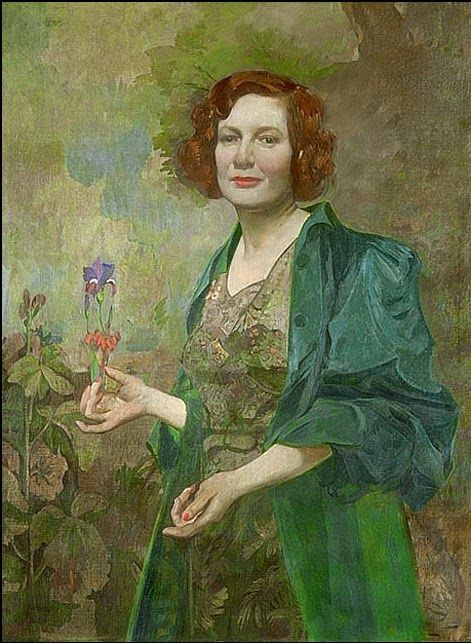 471x643 Red Hair In Paintings July 2014 Red Haired Women In Art - Woman In Green Dress Painting