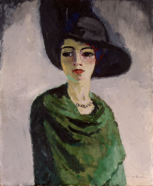 494x600 It's About Time Women In Green For The Fall - Woman In Green Painting