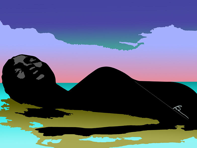 792x594 Woman In Water Painting By Richard Brown - Woman In Water Painting