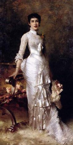 236x465 574 Best Art Ladies In White Images On Artworks - Woman In White Dress Painting
