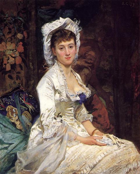 482x600 Portrait Of A Woman In White, 1879 - Woman In White Painting
