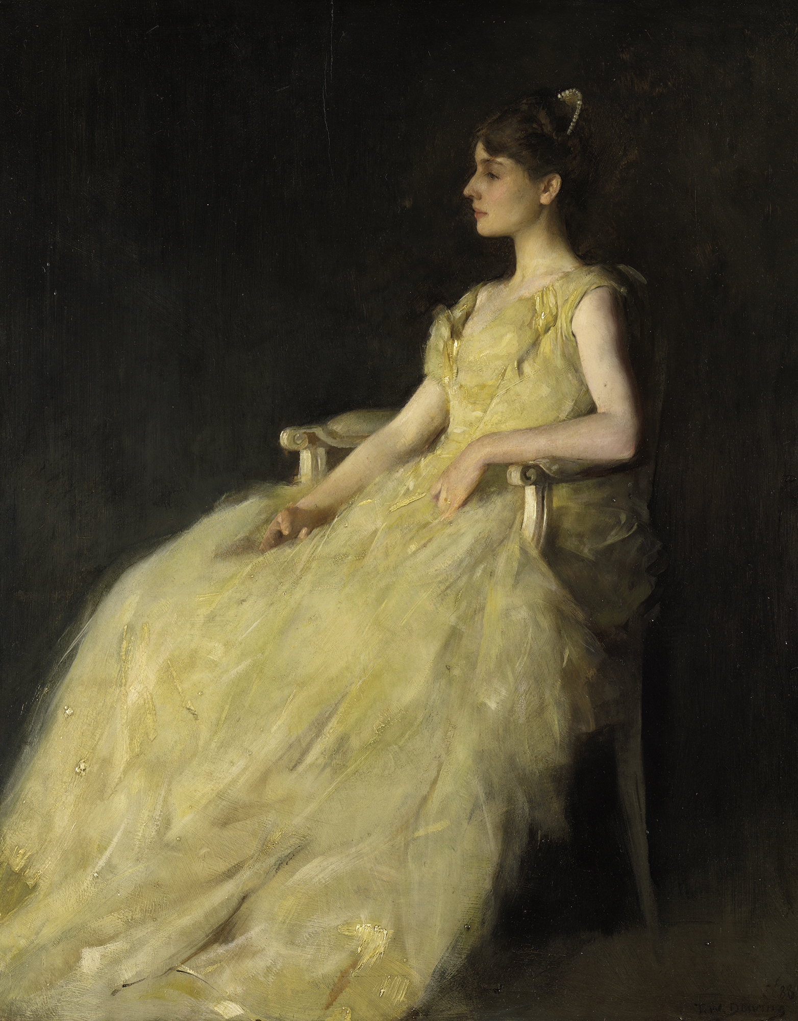 1564x2000 Lady In Yellow Isabella Stewart Gardner Museum - Woman In Yellow Dress Painting