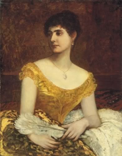 392x500 Lady In Yellow Dress In Painting ~ Blog Of An Art Admirer - Woman In Yellow Dress Painting