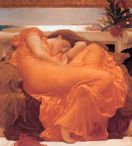 271x300 Art Oil Painting Beautiful Young Woman In Yellow Dress Sleeping - Woman In Yellow Dress Painting