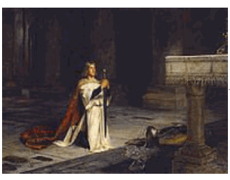 333x260 Knights Amp Dames - Woman Knighting Man Painting