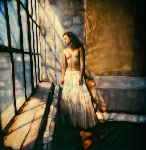 493x504 Although It Looks Just Like A Painting Depicting A Beautiful Woman - Woman Looking Out Window Painting