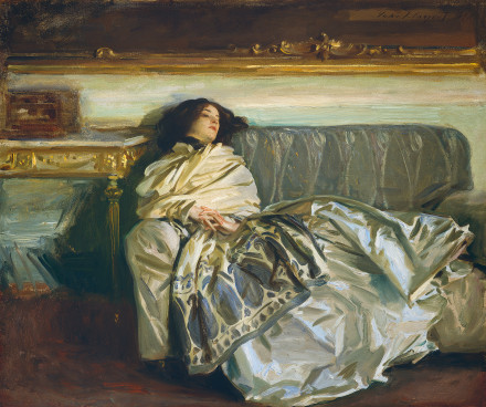 440x368 Nonchaloir (Repose) - Woman Lounging Painting