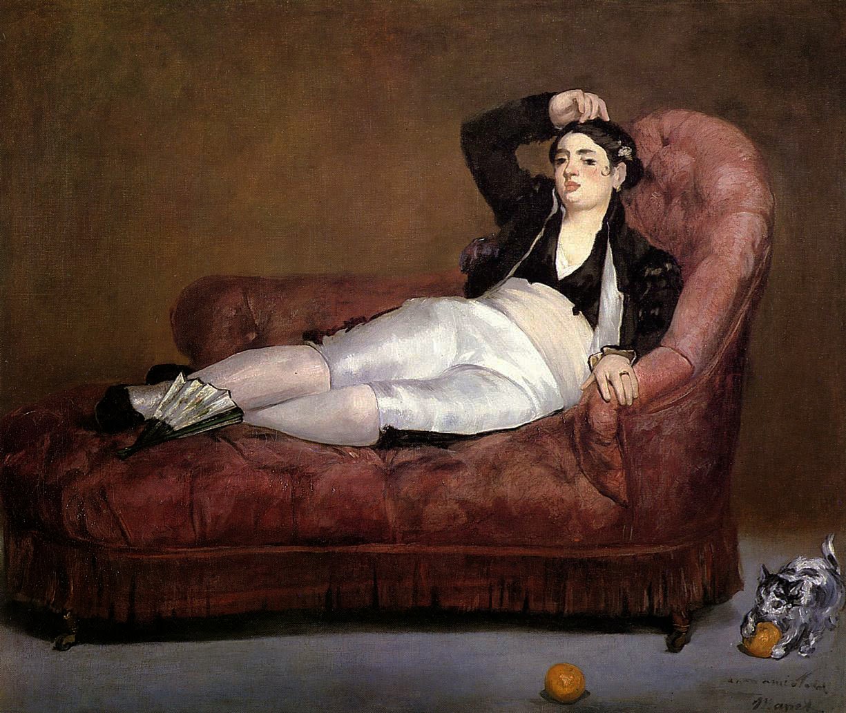 1225x1032 Art Amp Artists Manet - Woman Lounging Painting